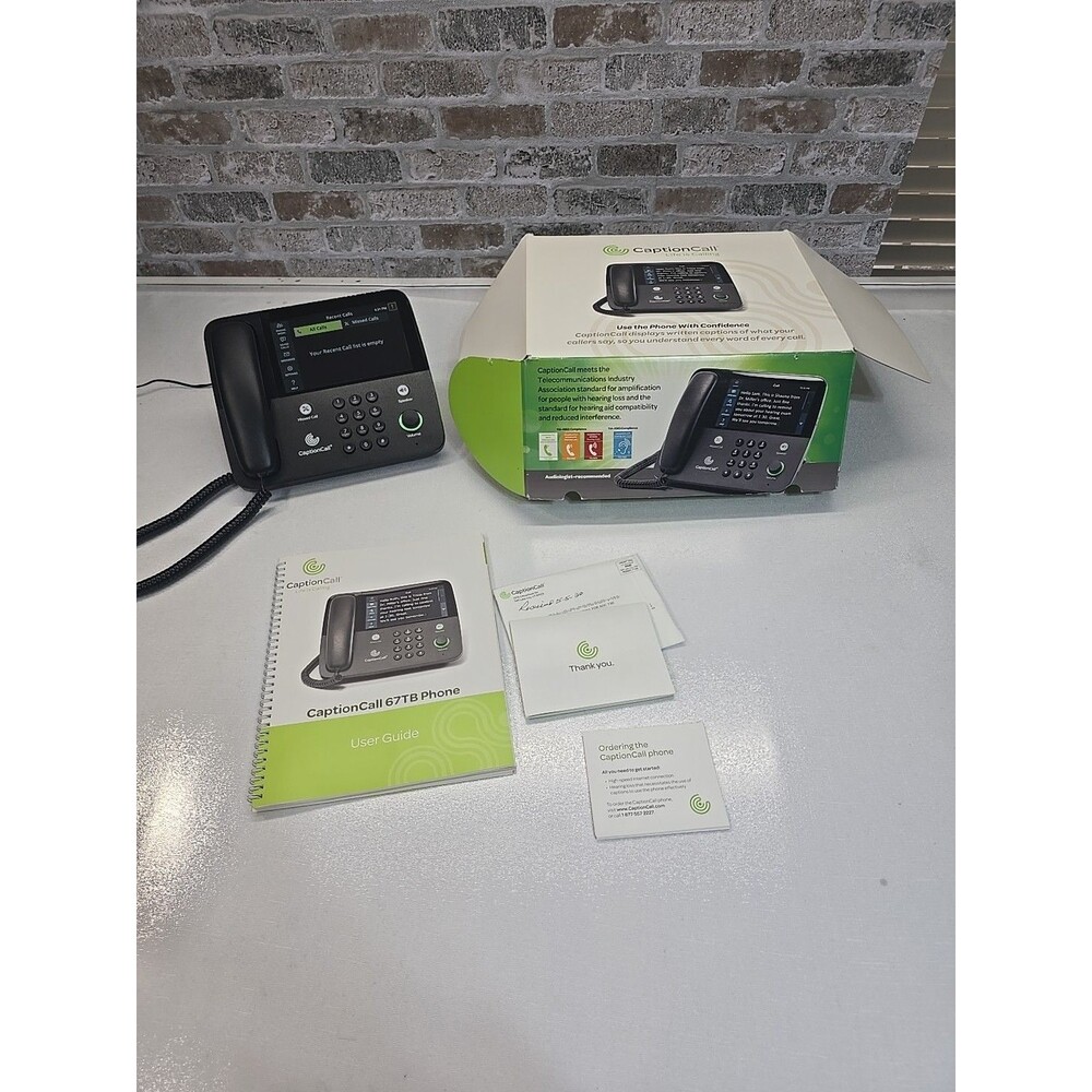 Caption Call Model 67Tb Hearing Impaired Amplified Touchscreen Phone Captioned